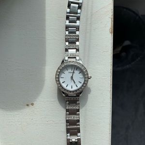 Silver Fossil watch